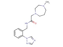 2-(4-methyl-1,4-diazepan-1-yl)-N-[2-(1H-1,2,4-triazol-1-yl)benzyl]acetamide