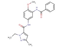 N-[3-(benzoylamino)-4-methoxyphenyl]-1-ethyl-3-methyl-1H-pyrazole-5-carboxamide