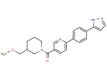5-{[3-(methoxymethyl)piperidin-1-yl]carbonyl}-2-[4-(1H-pyrazol-5-yl)phenyl]pyridine