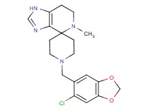1'-[(6-chloro-1,3-benzodioxol-5-yl)methyl]-5-methyl-1,5,6,7-tetrahydrospiro[imidazo[4,5-c]pyridine-4,4'-piperidine]