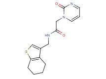 2-(2-oxopyrimidin-1(2H)-yl)-N-(4,5,6,7-tetrahydro-1-benzothien-3-ylmethyl)acetamide