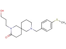 2-(3-hydroxypropyl)-8-[4-(methylthio)benzyl]-2,8-diazaspiro[5.5]undecan-3-one