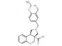 (3aR*,9bR*)-2-[4-ethoxy-3-(hydroxymethyl)benzyl]-1,2,3,9b-tetrahydrochromeno[3,4-c]pyrrole-3a(4H)-carboxylic acid