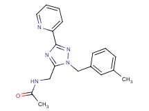 N-{[1-(3-methylbenzyl)-3-pyridin-2-yl-1H-1,2,4-triazol-5-yl]methyl}acetamide