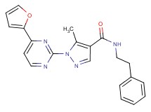 1-[4-(2-furyl)-2-pyrimidinyl]-5-methyl-N-(2-phenylethyl)-1H-pyrazole-4-carboxamide