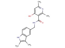 N-[(2,3-dimethyl-1H-indol-5-yl)methyl]-4-hydroxy-2,6-dimethylnicotinamide
