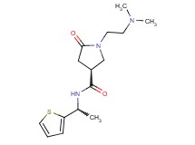 1-[2-(dimethylamino)ethyl]-5-oxo-N-[1-(2-thienyl)ethyl]-3-pyrrolidinecarboxamide trifluoroacetate