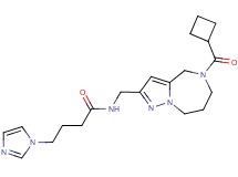 N-{[5-(cyclobutylcarbonyl)-5,6,7,8-tetrahydro-4H-pyrazolo[1,5-a][1,4]diazepin-2-yl]methyl}-4-(1H-imidazol-1-yl)butanamide