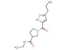 N-ethyl-1-[(3-propyl-1H-pyrazol-5-yl)carbonyl]-3-pyrrolidinecarboxamide