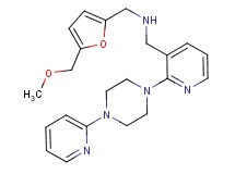 1-[5-(methoxymethyl)-2-furyl]-N-({2-[4-(2-pyridinyl)-1-piperazinyl]-3-pyridinyl}methyl)methanamine