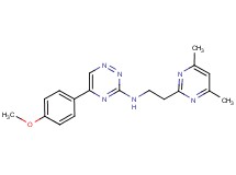 N-[2-(4,6-dimethyl-2-pyrimidinyl)ethyl]-5-(4-methoxyphenyl)-1,2,4-triazin-3-amine