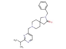 2-benzyl-8-[(2-isopropyl-4-pyrimidinyl)methyl]-2,8-diazaspiro[4.5]decan-3-one