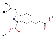 ethyl 1-isobutyl-5-(3-methoxy-3-oxopropyl)-4,5,6,7-tetrahydro-1H-pyrazolo[4,3-c]pyridine-3-carboxylate