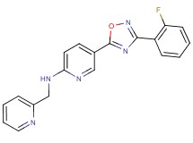 5-[3-(2-fluorophenyl)-1,2,4-oxadiazol-5-yl]-N-(2-pyridinylmethyl)-2-pyridinamine