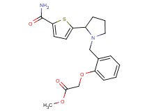 methyl [2-({2-[5-(aminocarbonyl)-2-thienyl]-1-pyrrolidinyl}methyl)phenoxy]acetate