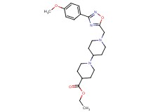 ethyl 1'-{[3-(4-methoxyphenyl)-1,2,4-oxadiazol-5-yl]methyl}-1,4'-bipiperidine-4-carboxylate
