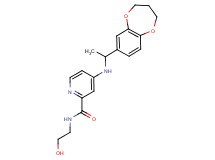 4-{[1-(3,4-dihydro-2H-1,5-benzodioxepin-7-yl)ethyl]amino}-N-(2-hydroxyethyl)-2-pyridinecarboxamide