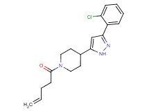 4-[3-(2-chlorophenyl)-1H-pyrazol-5-yl]-1-pent-4-enoylpiperidine