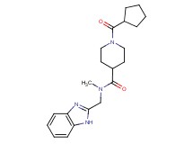 N-(1H-benzimidazol-2-ylmethyl)-1-(cyclopentylcarbonyl)-N-methyl-4-piperidinecarboxamide