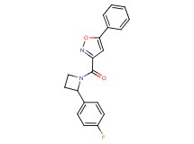 3-{[2-(4-fluorophenyl)-1-azetidinyl]carbonyl}-5-phenylisoxazole