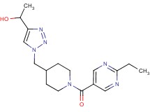 1-[1-({1-[(2-ethylpyrimidin-5-yl)carbonyl]piperidin-4-yl}methyl)-1H-1,2,3-triazol-4-yl]ethanol