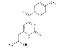 6-isobutyl-4-[(4-methyl-3,6-dihydropyridin-1(2H)-yl)carbonyl]pyrimidin-2(1H)-one
