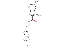 3,5-dimethyl-N-[2-(2-methylimidazo[2,1-b][1,3,4]thiadiazol-6-yl)ethyl]-4-oxo-3,4-dihydrothieno[2,3-d]pyrimidine-6-carboxamide