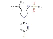 N-[(3S*,4R*)-1-(5-fluoro-2-pyridinyl)-4-isopropyl-3-pyrrolidinyl]methanesulfonamide