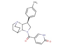 5-{[(2R*,3S*,6R*)-3-(4-methylphenyl)-1,5-diazatricyclo[5.2.2.0~2,6~]undec-5-yl]carbonyl}-2(1H)-pyridinone