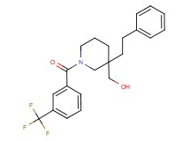 {3-(2-phenylethyl)-1-[3-(trifluoromethyl)benzoyl]-3-piperidinyl}methanol