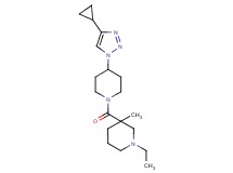 3-{[4-(4-cyclopropyl-1H-1,2,3-triazol-1-yl)piperidin-1-yl]carbonyl}-1-ethyl-3-methylpiperidine