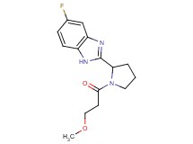 5-fluoro-2-[1-(3-methoxypropanoyl)-2-pyrrolidinyl]-1H-benzimidazole