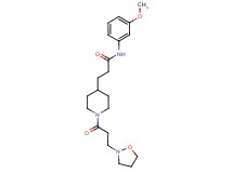 3-{1-[3-(2-isoxazolidinyl)propanoyl]-4-piperidinyl}-N-(3-methoxyphenyl)propanamide