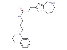 N-[3-(3,4-dihydro-1(2H)-quinolinyl)propyl]-3-(5,6,7,8-tetrahydro-4H-pyrazolo[1,5-a][1,4]diazepin-2-yl)propanamide