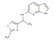 N-[1-(2-methyl-1,3-thiazol-4-yl)ethyl]-1H-pyrrolo[2,3-b]pyridin-6-amine
