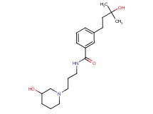3-(3-hydroxy-3-methylbutyl)-N-[3-(3-hydroxy-1-piperidinyl)propyl]benzamide