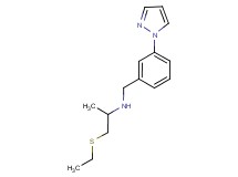 1-(ethylthio)-N-[3-(1H-pyrazol-1-yl)benzyl]propan-2-amine