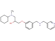 1-[cyclohexyl(methyl)amino]-3-(3-{[(3-pyridinylmethyl)amino]methyl}phenoxy)-2-propanol