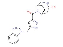 (1S*,6R*)-9-{[5-(1H-benzimidazol-1-ylmethyl)-1H-pyrazol-3-yl]carbonyl}-3,9-diazabicyclo[4.2.1]nonan-4-one
