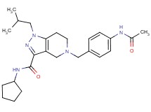 5-[4-(acetylamino)benzyl]-N-cyclopentyl-1-isobutyl-4,5,6,7-tetrahydro-1H-pyrazolo[4,3-c]pyridine-3-carboxamide