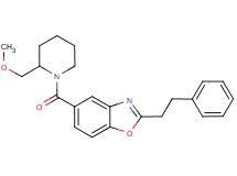 5-{[2-(methoxymethyl)-1-piperidinyl]carbonyl}-2-(2-phenylethyl)-1,3-benzoxazole