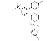 4-{1-[(5-chloro-2-thienyl)sulfonyl]-4-piperidinyl}-5-[3-(trifluoromethyl)phenyl]pyrimidine