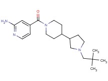 4-({4-[1-(2,2-dimethylpropyl)-3-pyrrolidinyl]-1-piperidinyl}carbonyl)-2-pyridinamine