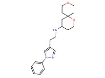 1,9-dioxaspiro[5.5]undec-4-yl[2-(1-phenyl-1H-pyrazol-4-yl)ethyl]amine