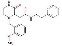 2-[1-(2-methoxybenzyl)-3-oxo-2-piperazinyl]-N-[2-(2-pyridinyl)ethyl]acetamide