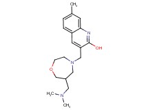 3-({6-[(dimethylamino)methyl]-1,4-oxazepan-4-yl}methyl)-7-methyl-2-quinolinol