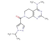 7-[(1-isopropyl-1H-pyrazol-4-yl)carbonyl]-N,N,2-trimethyl-5,6,7,8-tetrahydropyrido[3,4-d]pyrimidin-4-amine