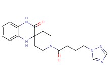 1-[4-(1H-1,2,4-triazol-1-yl)butanoyl]-1',4'-dihydro-3'H-spiro[piperidine-4,2'-quinoxalin]-3'-one