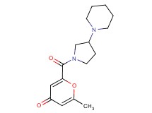 2-methyl-6-[(3-piperidin-1-ylpyrrolidin-1-yl)carbonyl]-4H-pyran-4-one