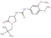 N-(3,4-dimethoxyphenyl)-N'-[1-(2,2-dimethylpropyl)-5-oxo-3-pyrrolidinyl]urea